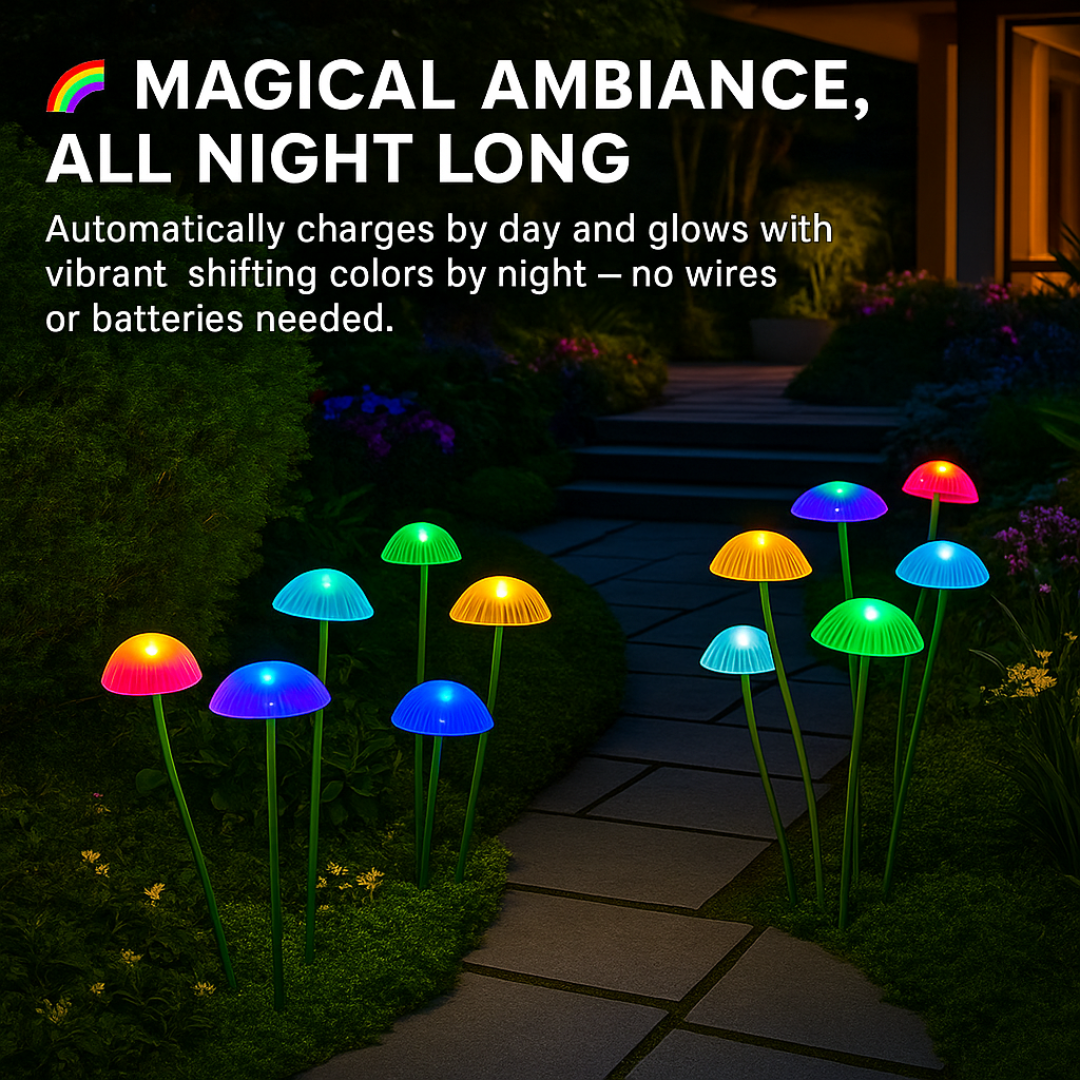 Solar LED Waterproof Jellyfish Garden Lights