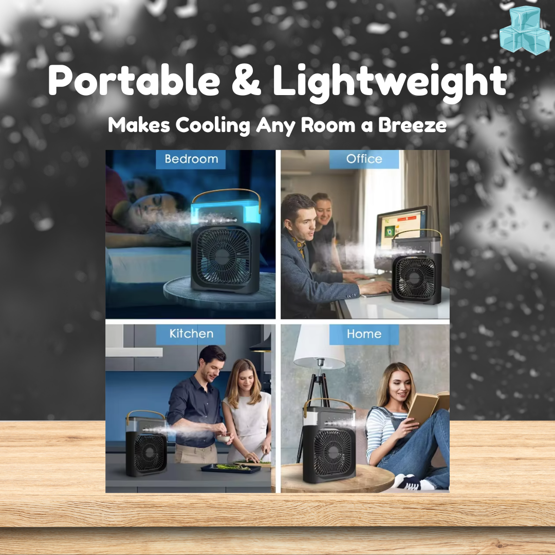 3-In-1 Portable Lightweight Air Cooling Fan