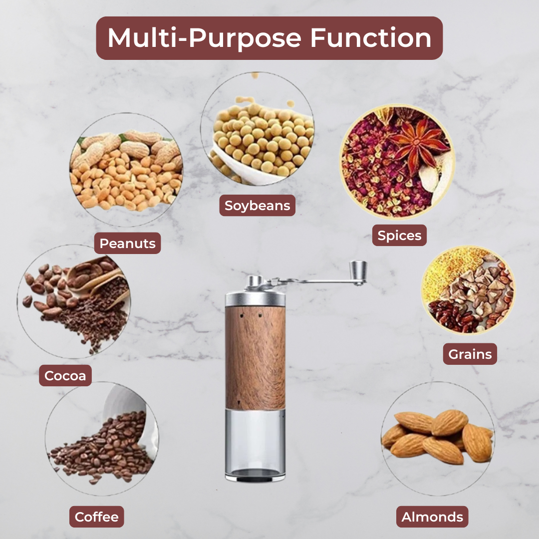 Manual Portable Wooden Coffee Grinder