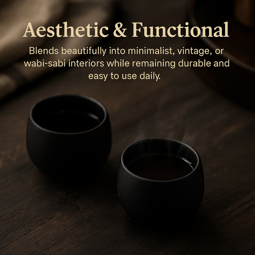 Rustic Japanese Ceramic Tea Cups