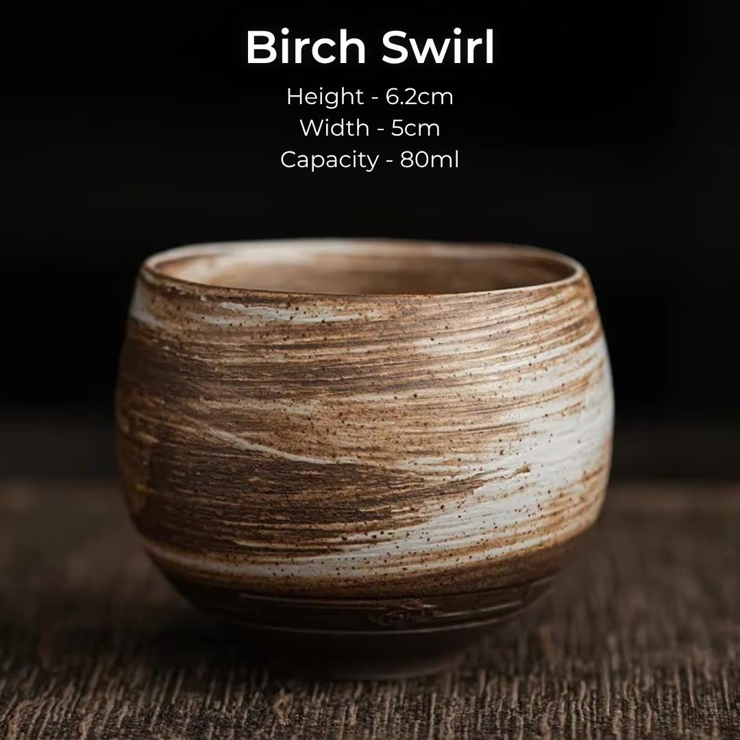 Rustic Japanese Ceramic Tea Cups