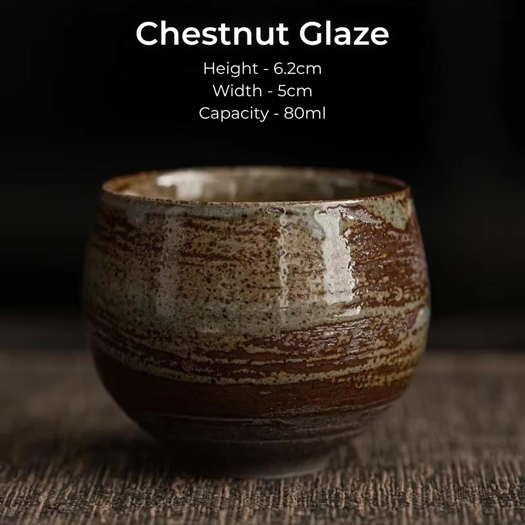 Rustic Japanese Ceramic Tea Cups