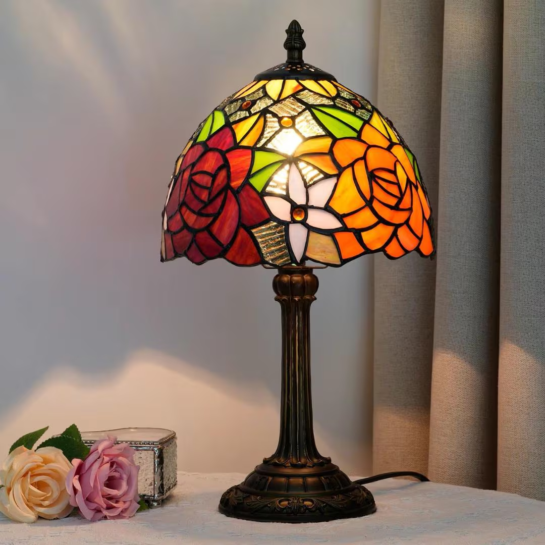 Vintage Tiffany Stained Glass Lamps
