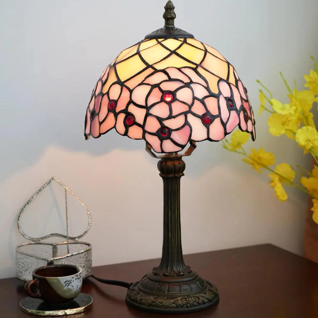 Vintage Tiffany Stained Glass Lamps