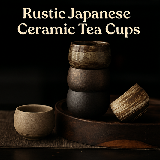Rustic Japanese Ceramic Tea Cups