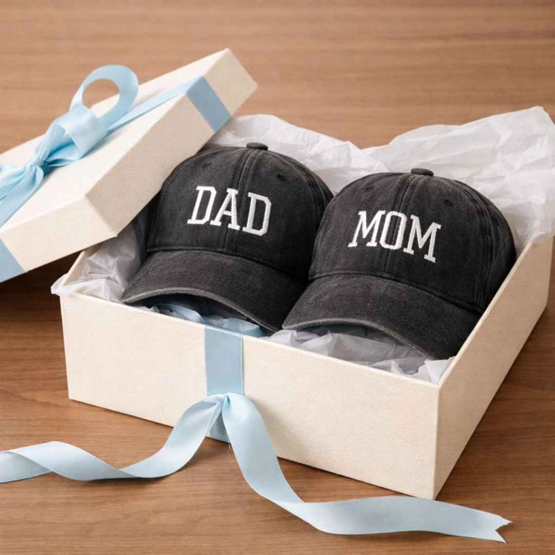 MOM & DAD Vintage Cotton Baseball Caps