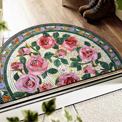 Mosaic Half-Moon Doorway Mats
