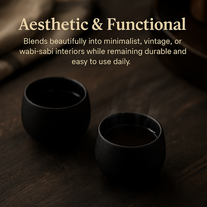 Rustic Japanese Ceramic Tea Cups