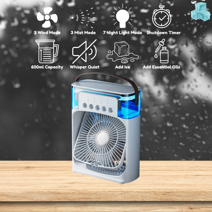 3-In-1 Portable Lightweight Air Cooling Fan