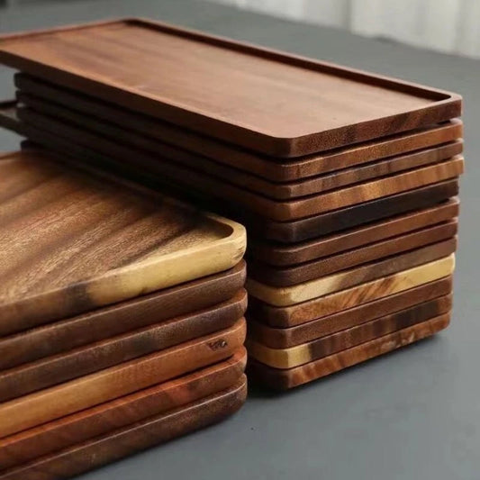 Rustic Walnut Serving & Display Trays