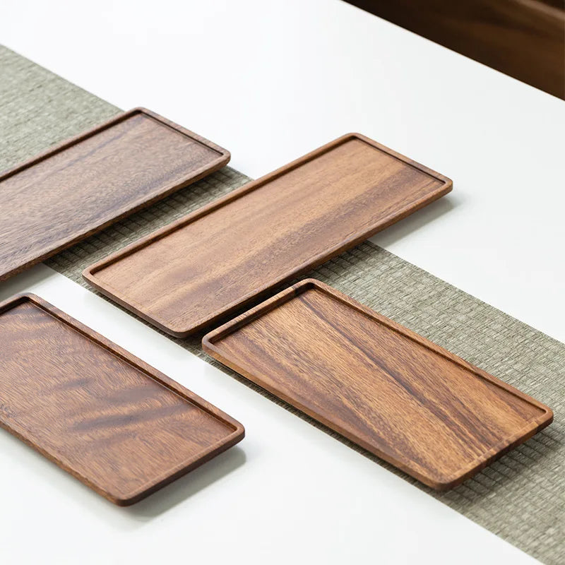 Rustic Walnut Serving & Display Trays