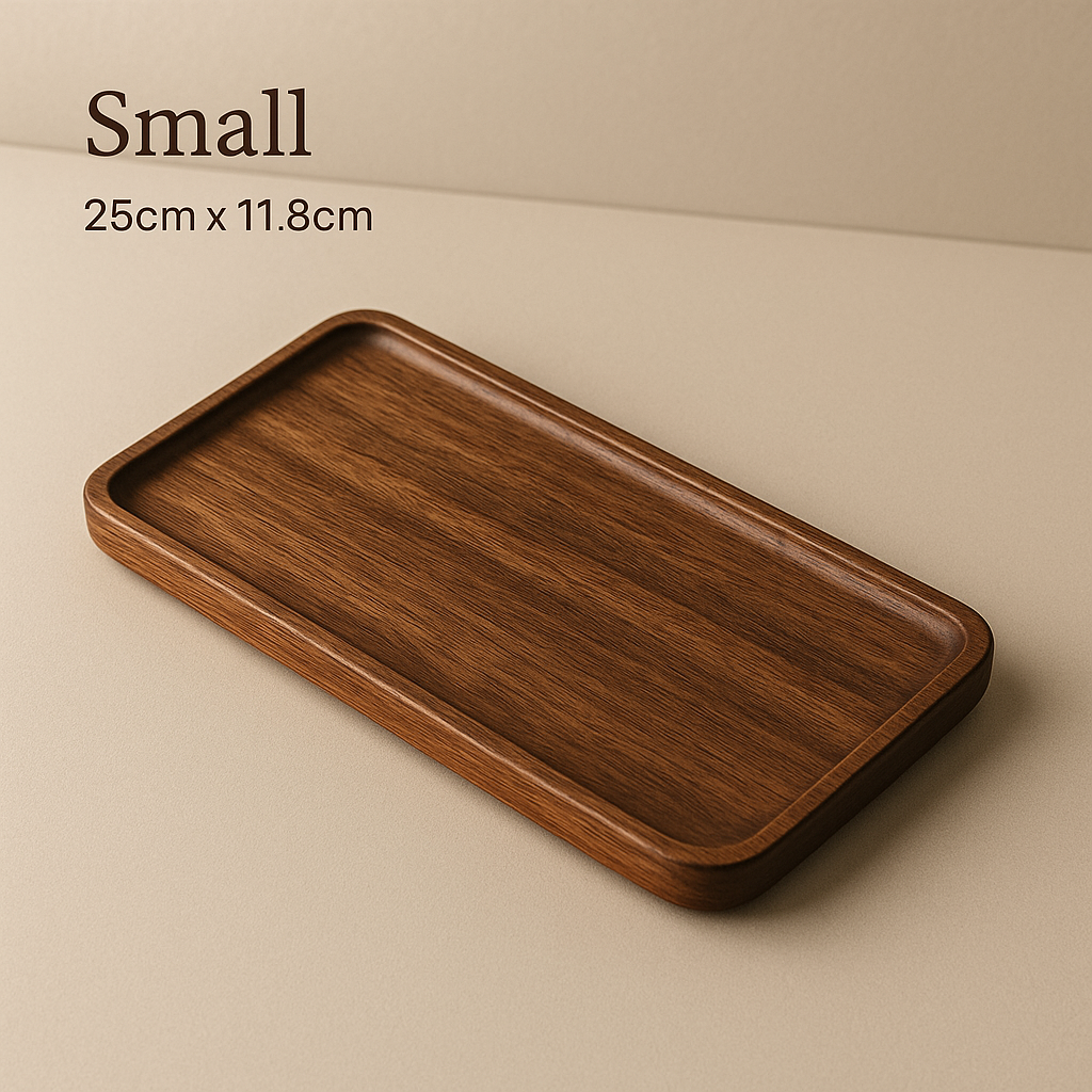 Rustic Walnut Serving & Display Trays