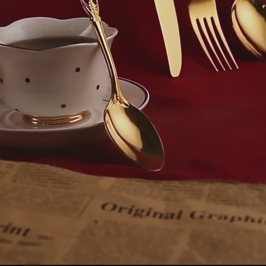 Golden Stainless Steel Cutlery